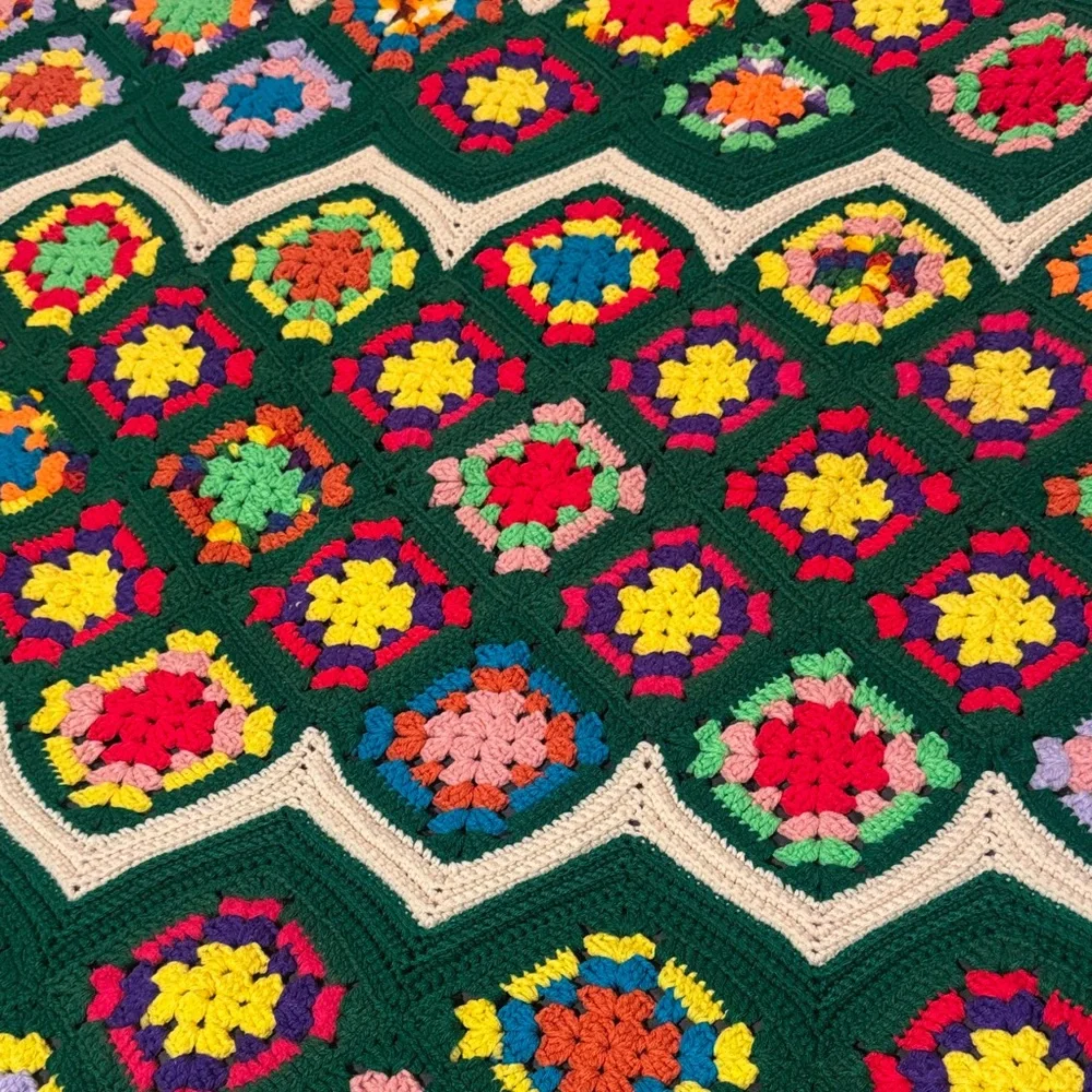 Colorful Crochet Handmade Blanket